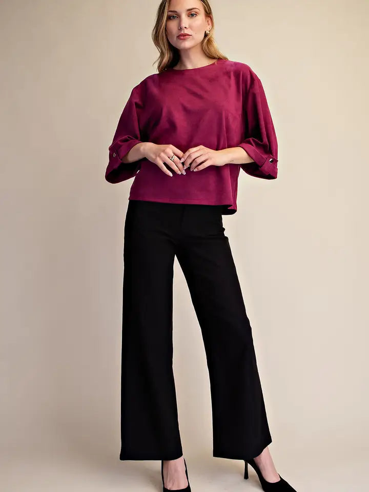 GLAM PLUM TOP T8408