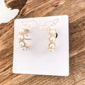 VIRTUE FANNED PEARL HOOP EARRINGS 3728