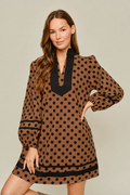 JODIFL BROWN DRESS B17214-2