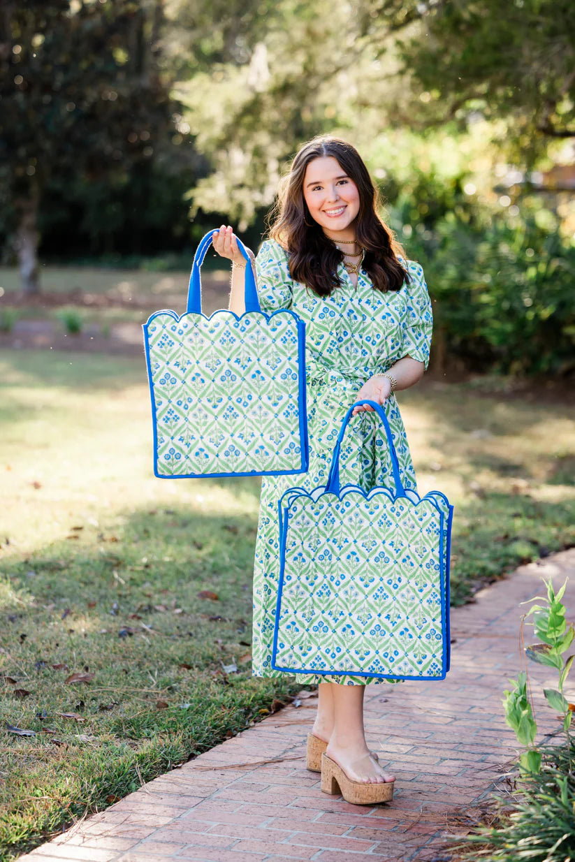 HOG JARDIN BLEU TOTE BAG