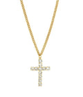 TOVA Cross necklace in Clear