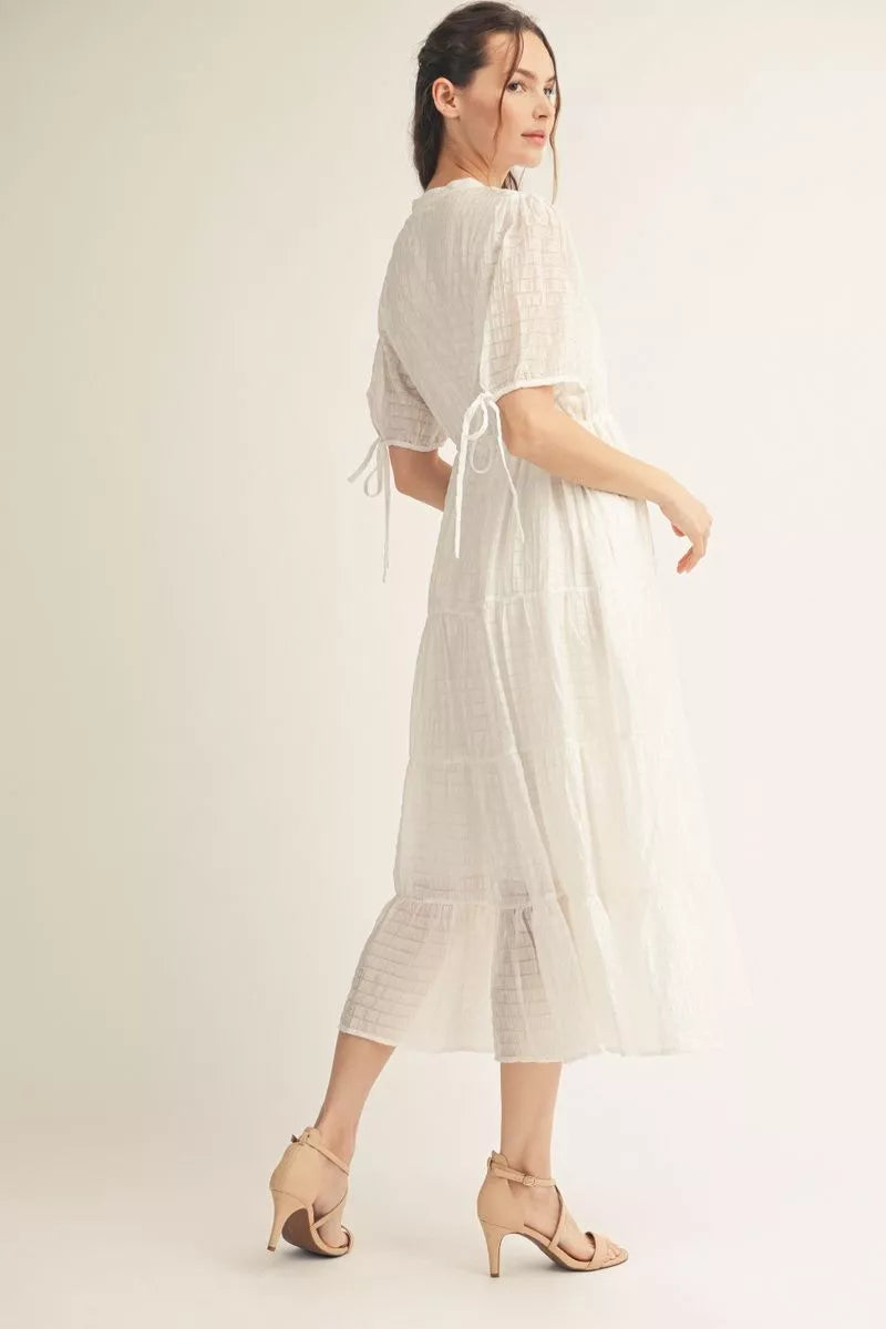 JODIFL G15381 OFF WHITE DRESS