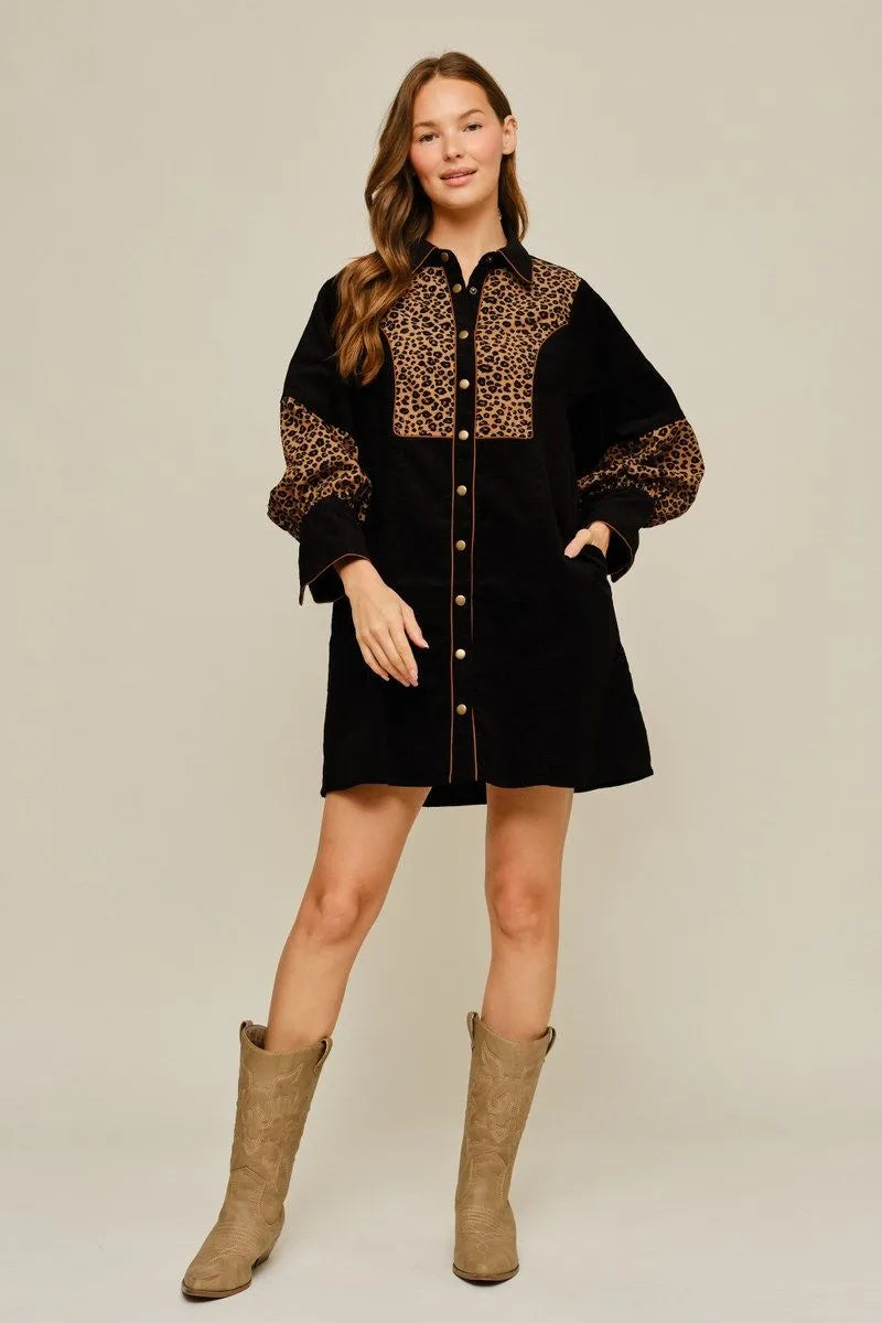 JODIFL BLACK DRESS S7007