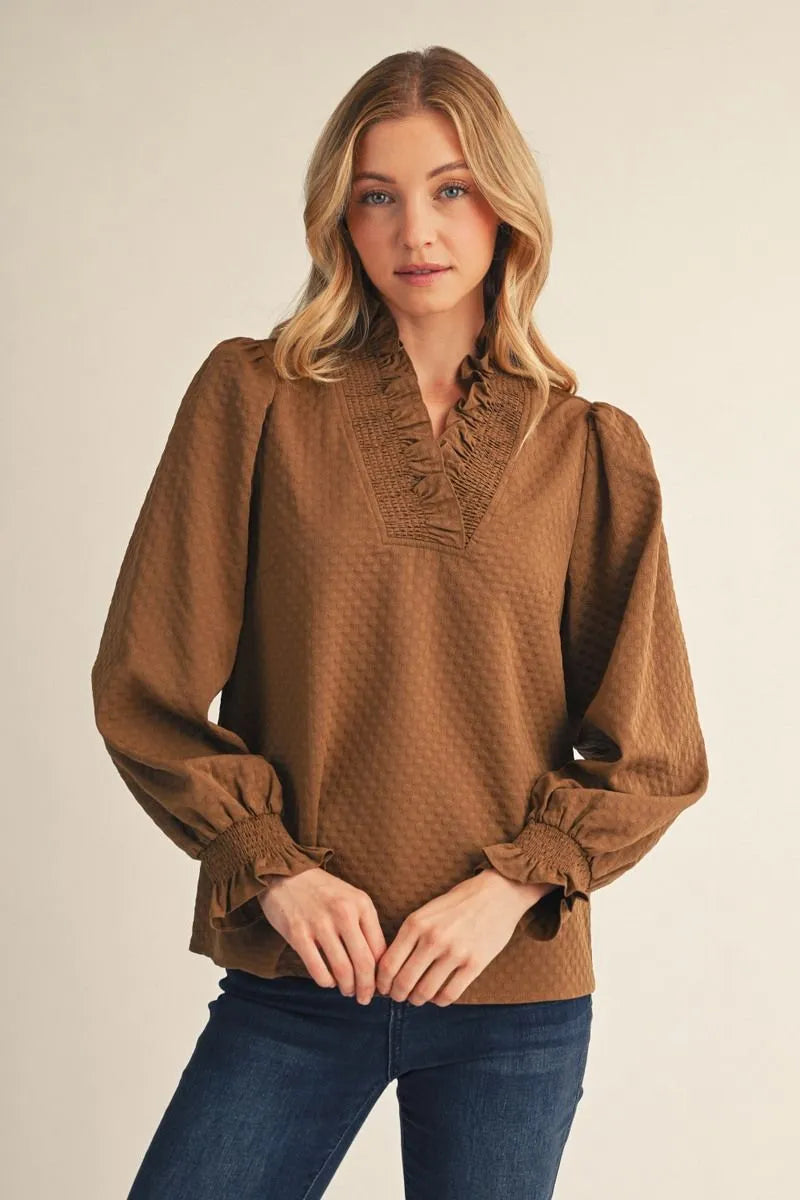 JODIFL MOCHA TOP H17415