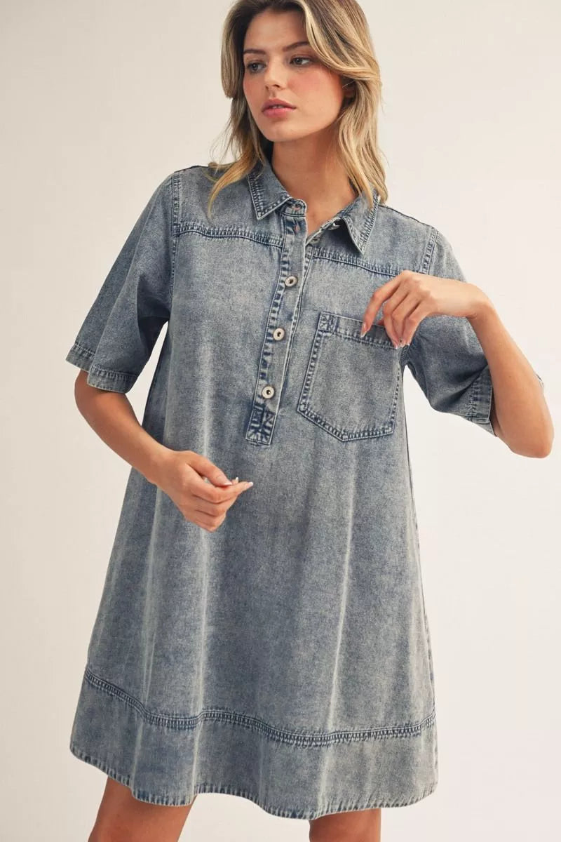 JODIFL DENIM DRESS R7070