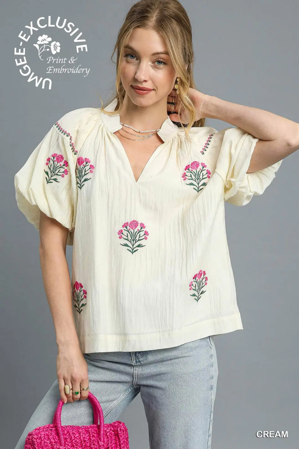 UMGEE CREAM TOP C5033