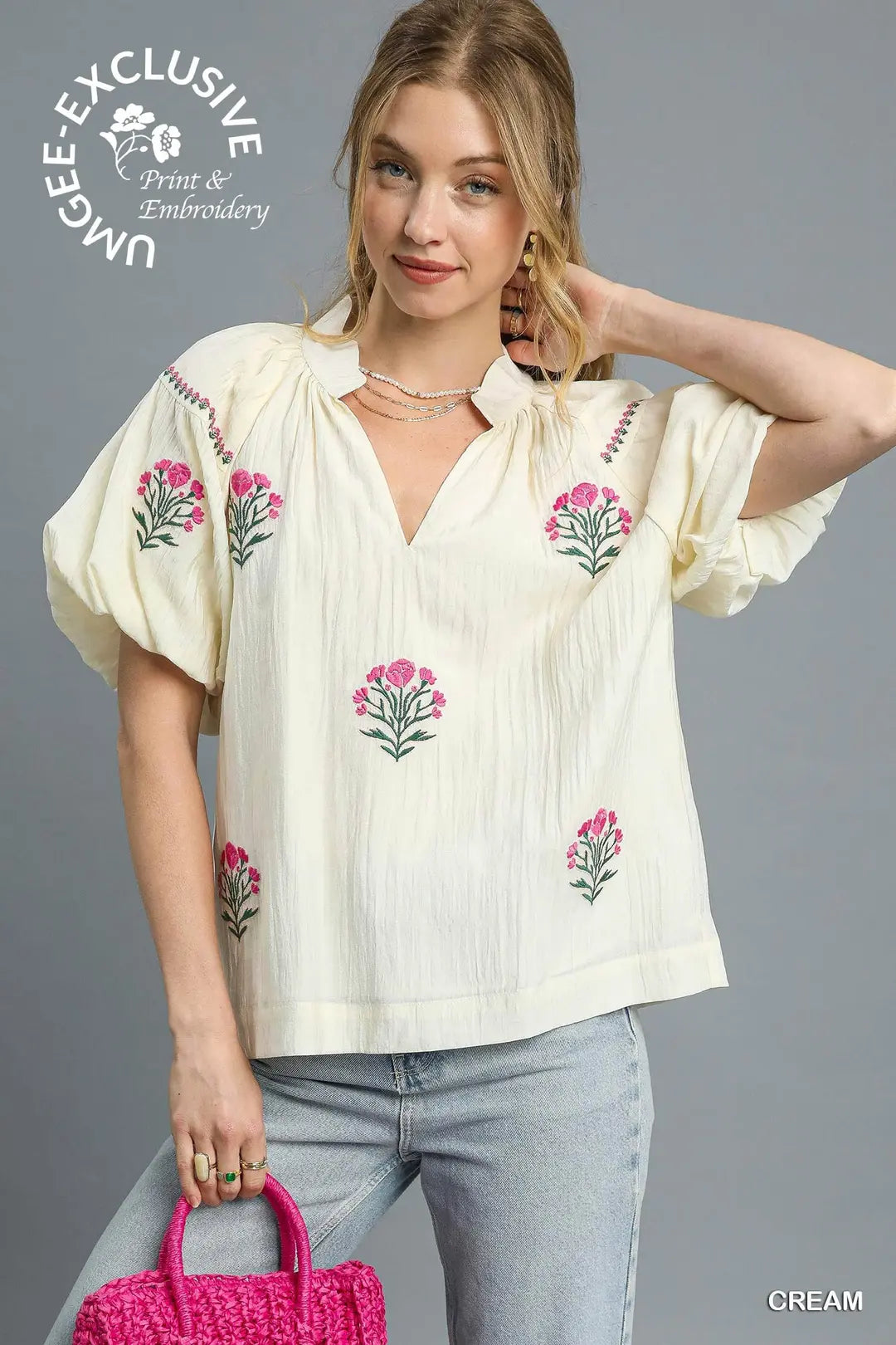 UMGEE CREAM TOP C5033