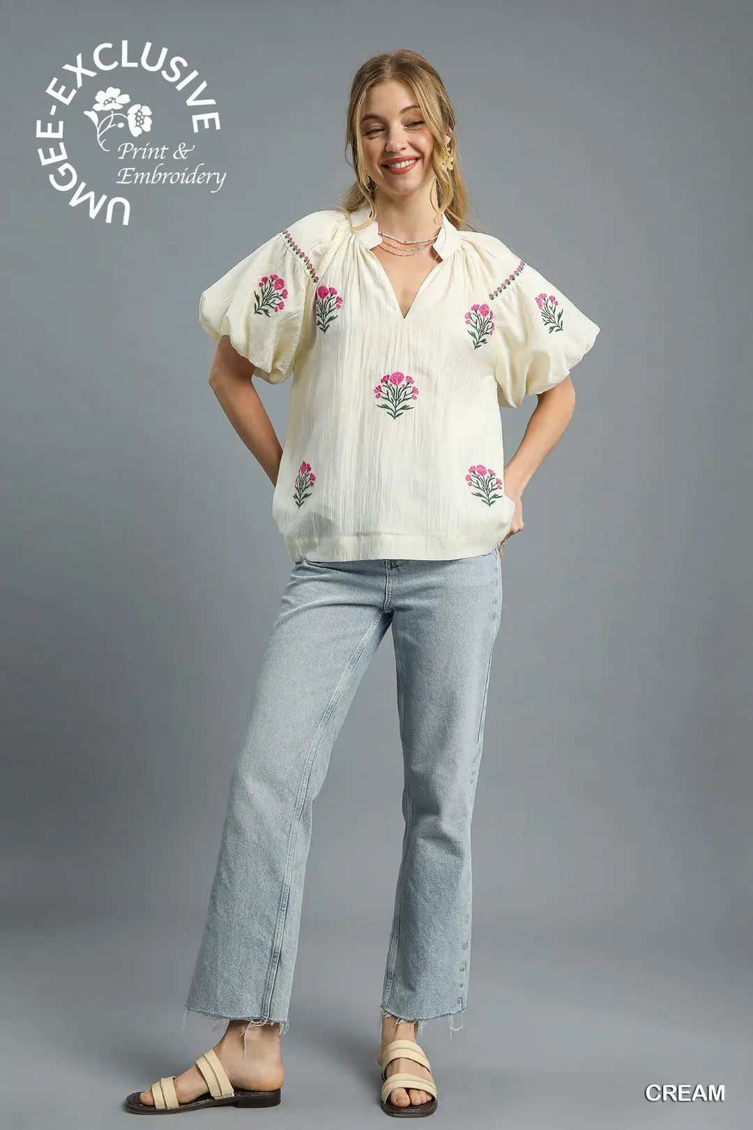 UMGEE CREAM TOP C5033