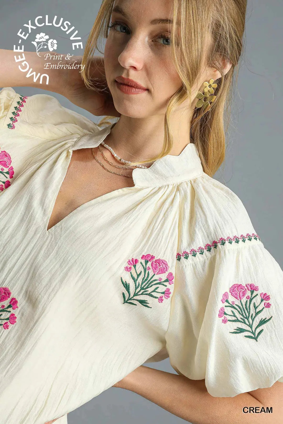 UMGEE CREAM TOP C5033