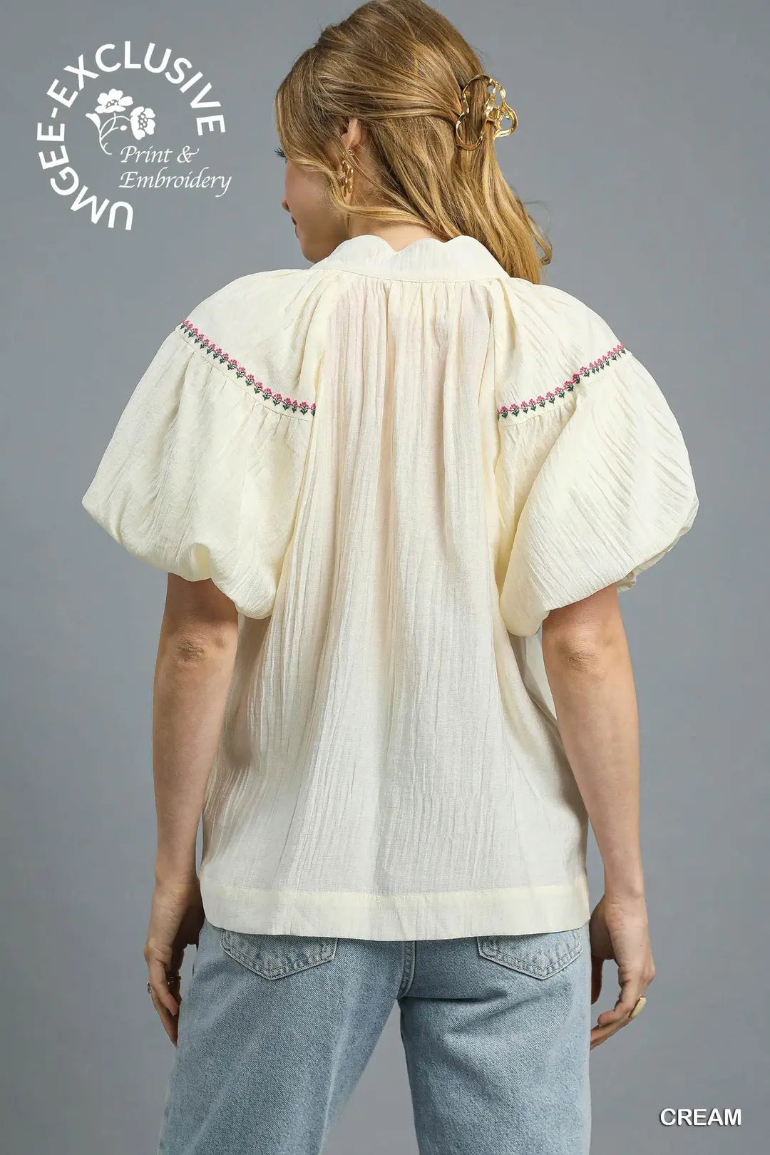 UMGEE CREAM TOP C5033