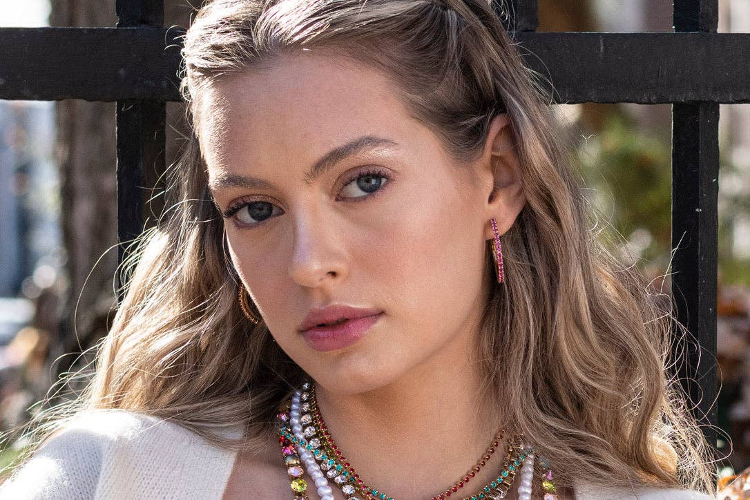 TOVA Slim Hoop Earrings