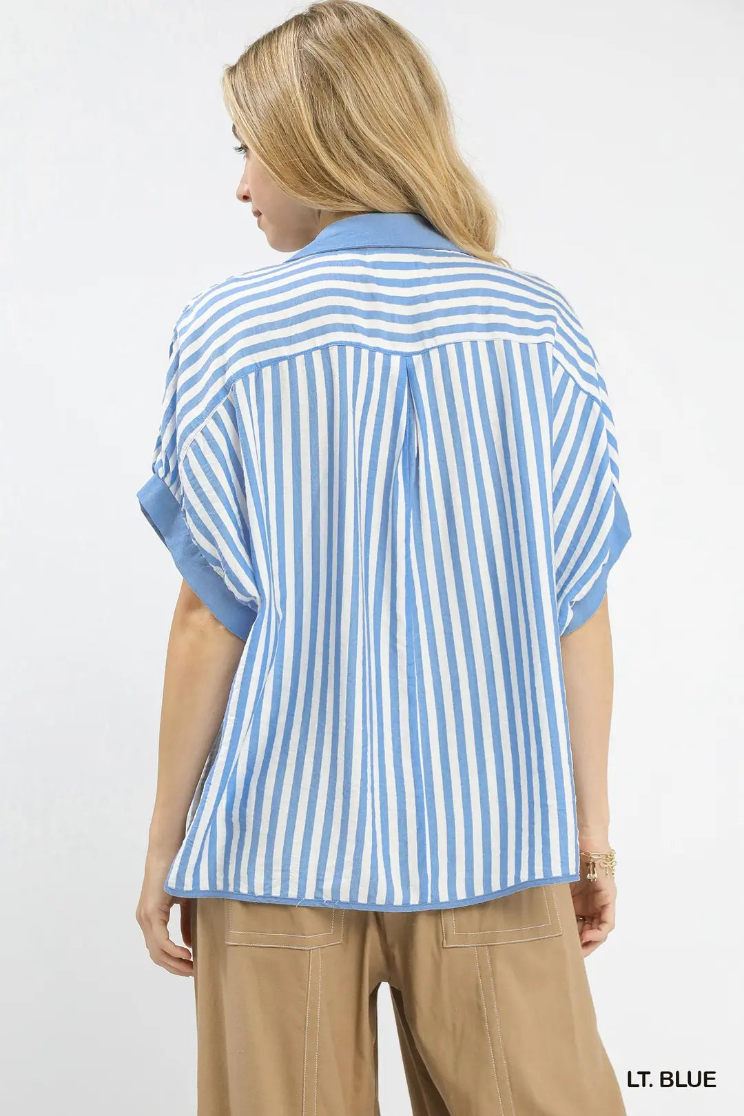 UMGEE BLUE OVERSIZE TOP K1547