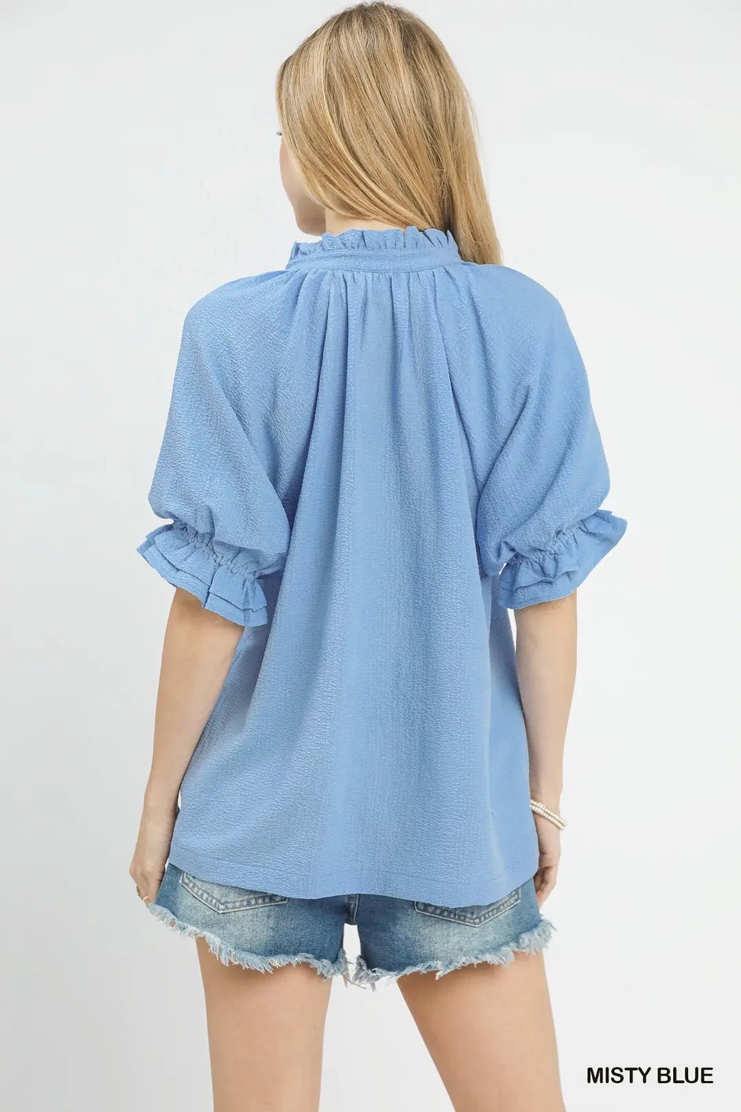 UMGEE MISTY BLUE TOP C5886