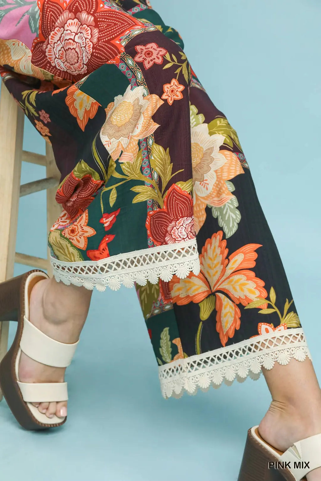 UMGEE PINK PATCH PANTS K1870