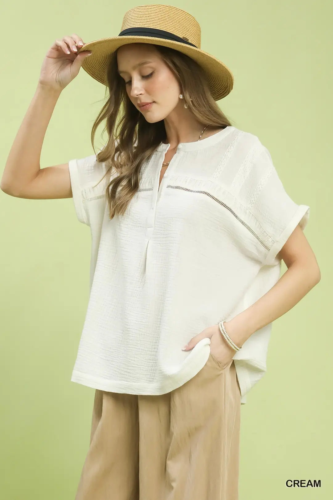 UMGEE CREAM BOHO BLOUSE K2020