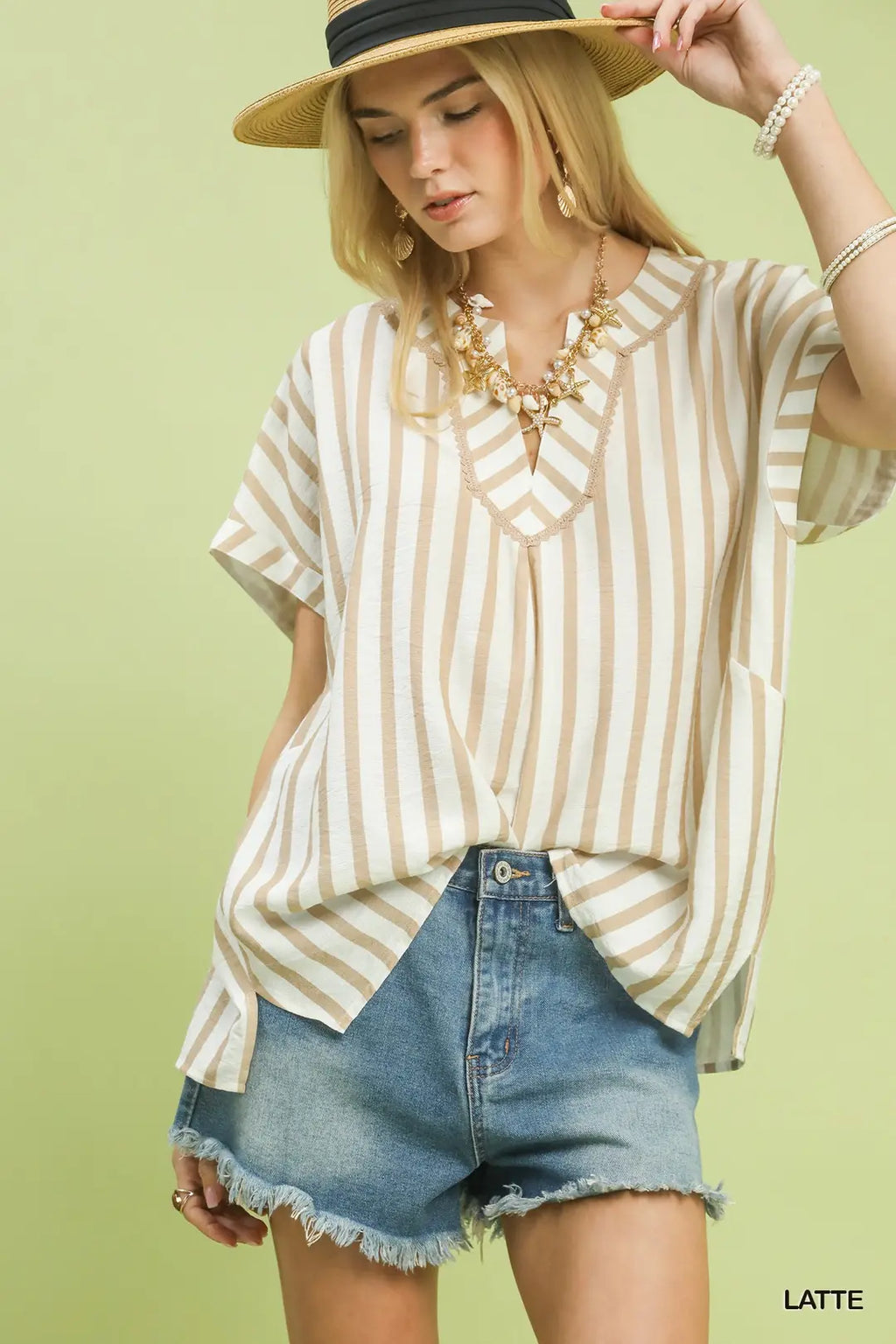 UMGEE LATTE OVERSIZE TOP K2066