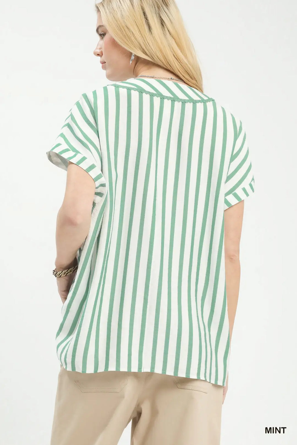 UMGEE MINT OVERSIZE TOP K2066
