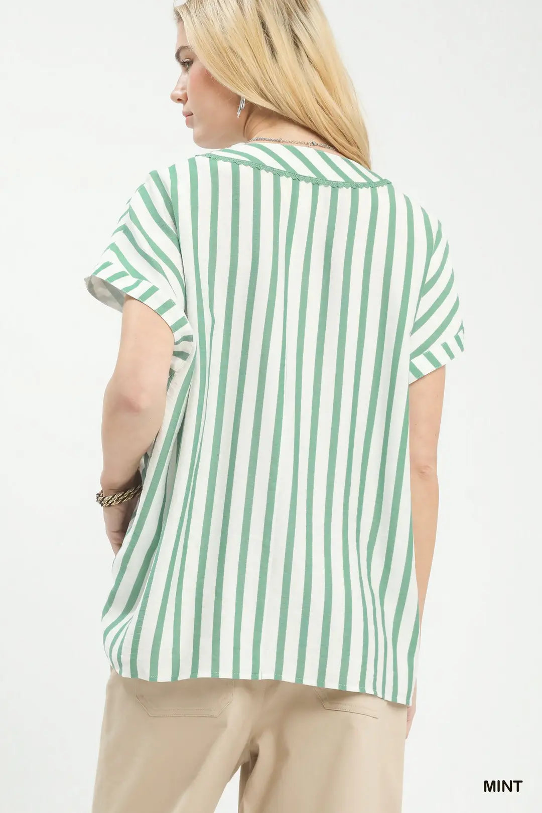 UMGEE MINT OVERSIZE TOP K2066