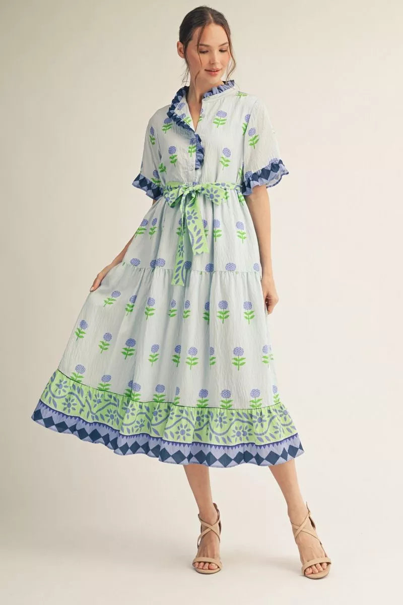 JODIFL POWDER BLUE DRESS G15871