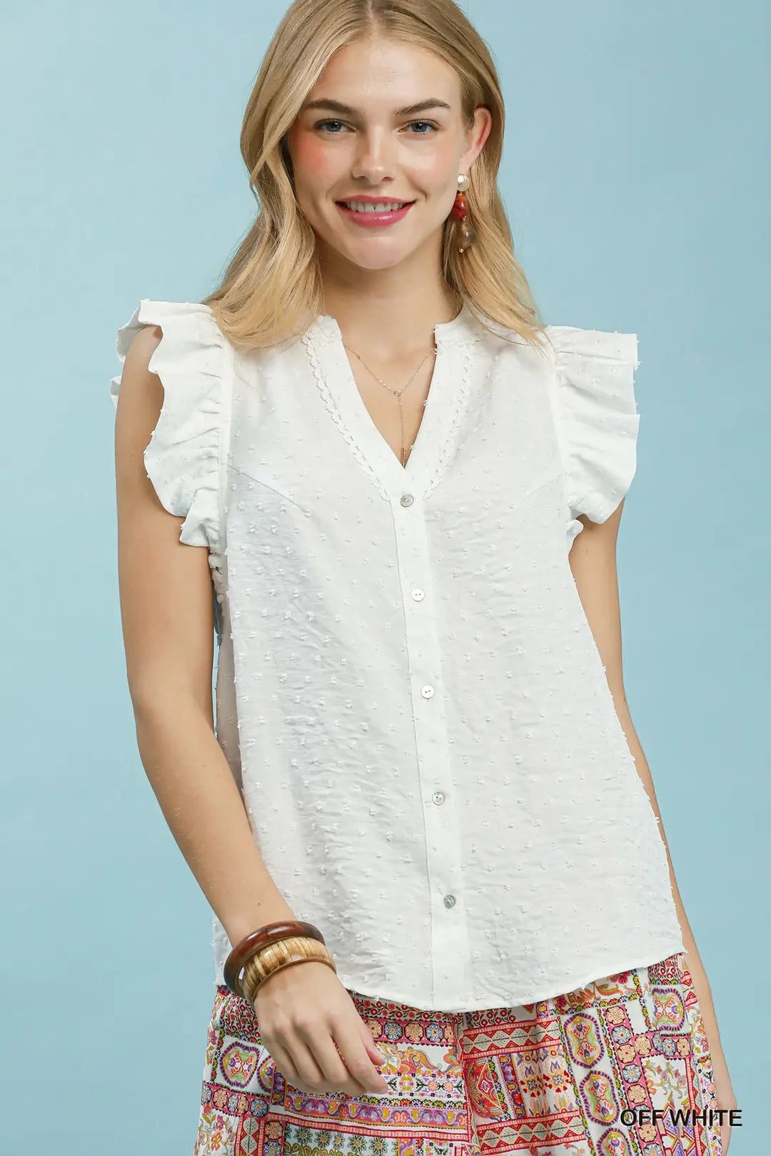UMGEE OFF WHITE BLOUSE C6504
