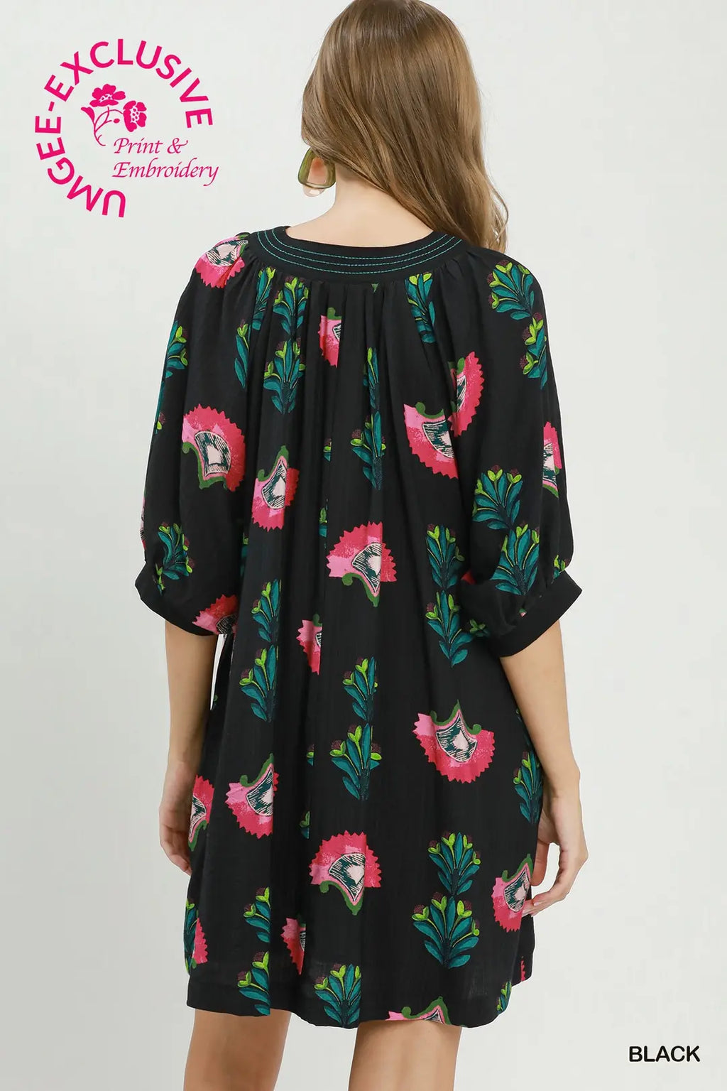 UMGEE BLACK MINI DRESS D1110