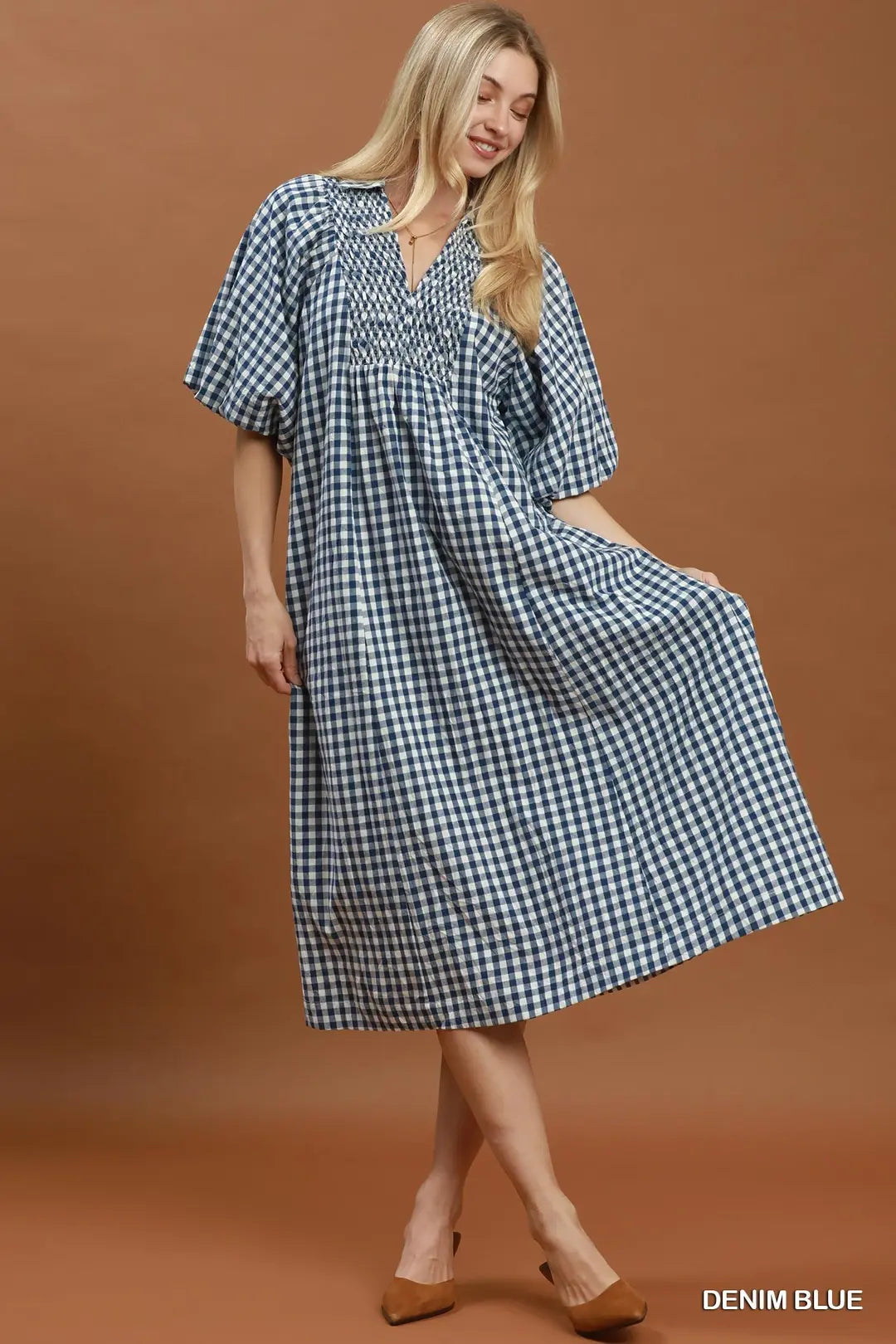 UMGEE DENIM BLUE DRESS D1155