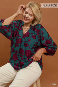 UMGEE TEAL BLOUSE WC6426