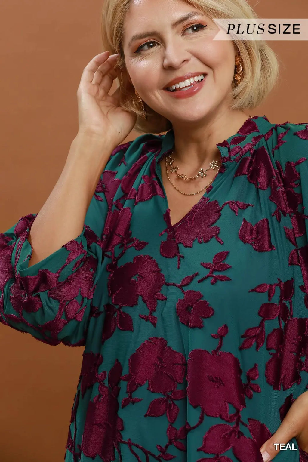 UMGEE TEAL BLOUSE WC6426