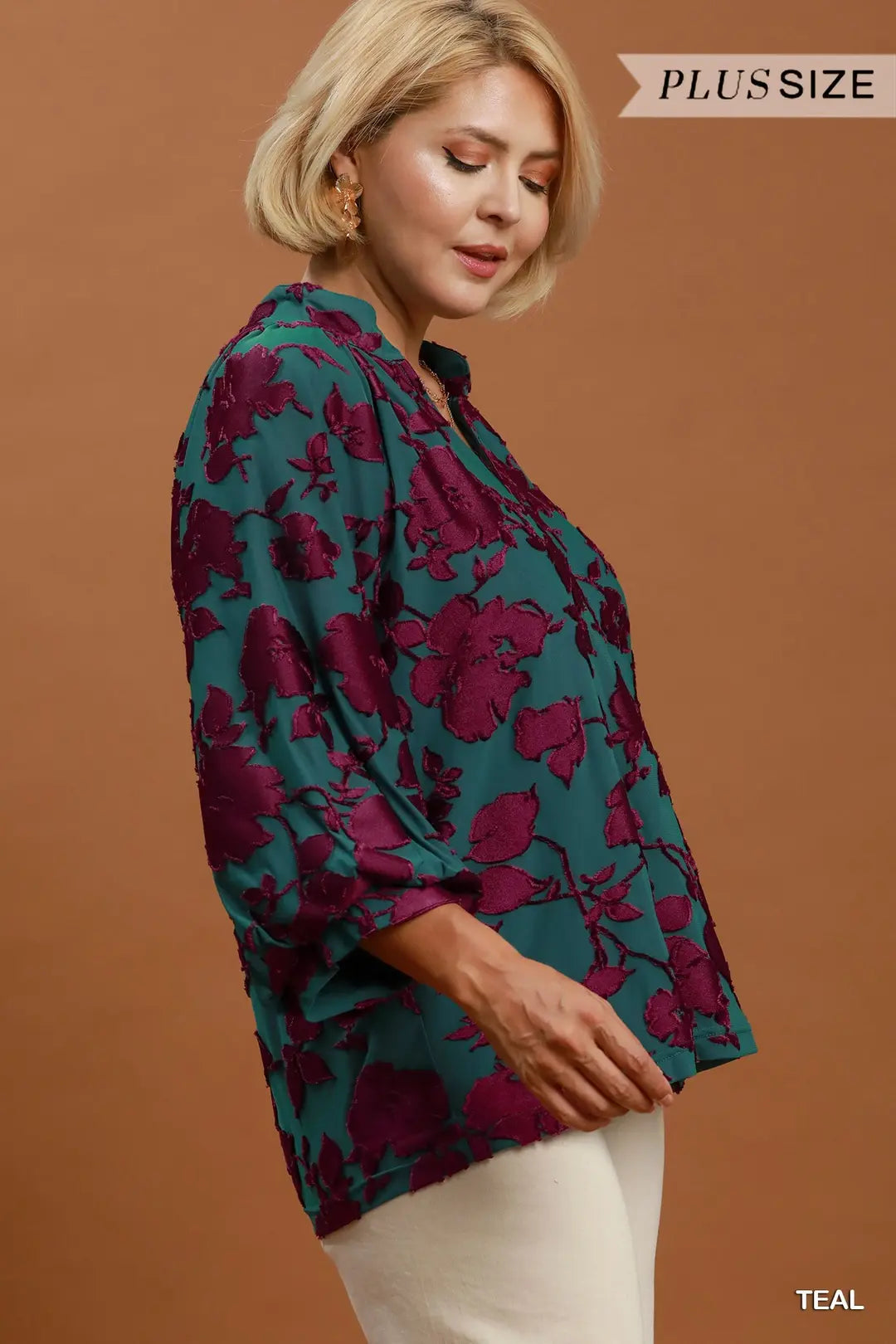 UMGEE TEAL BLOUSE WC6426