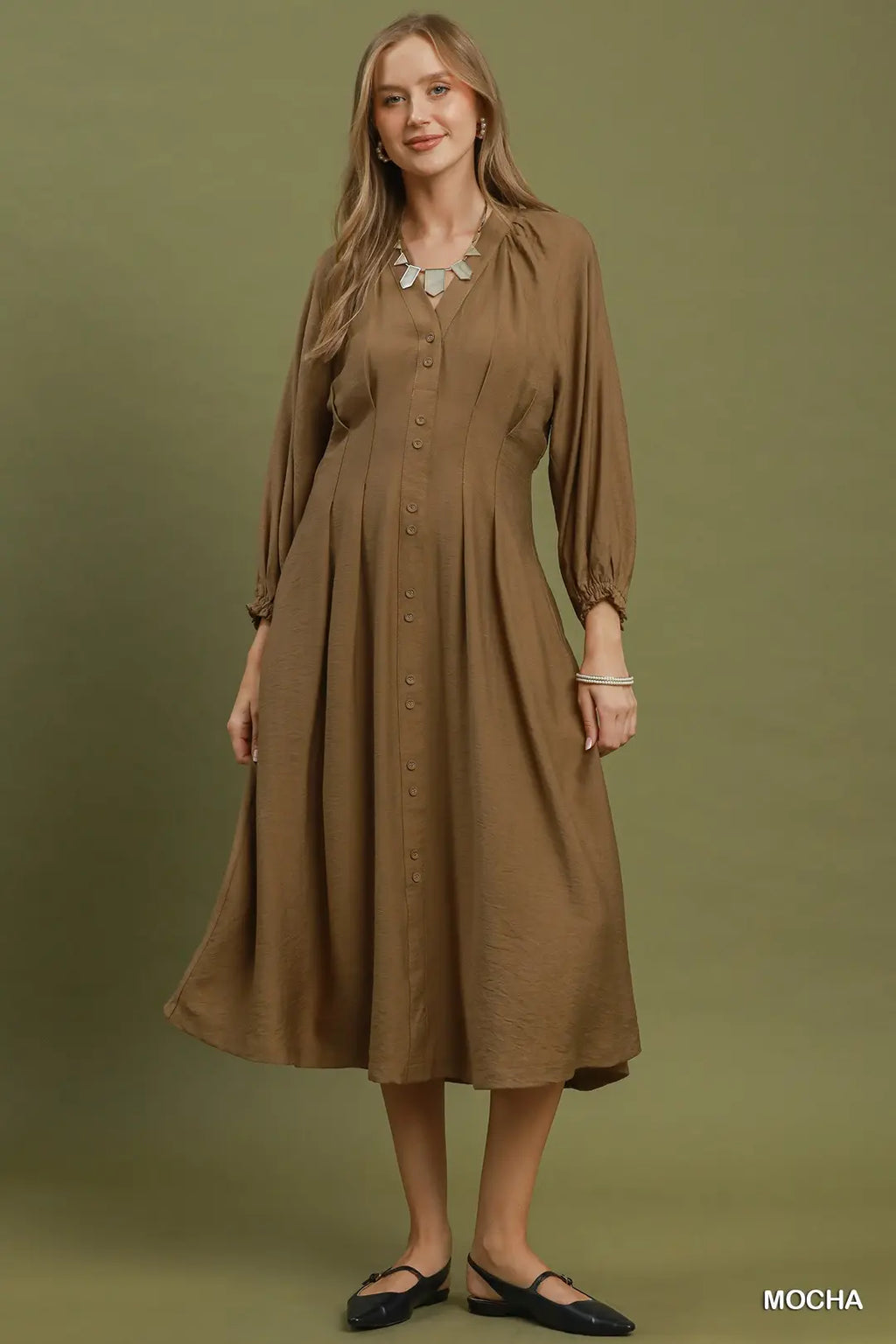 UMGEE LNG DRESS MOCHA
