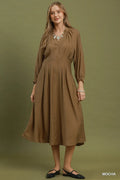 UMGEE LNG DRESS MOCHA