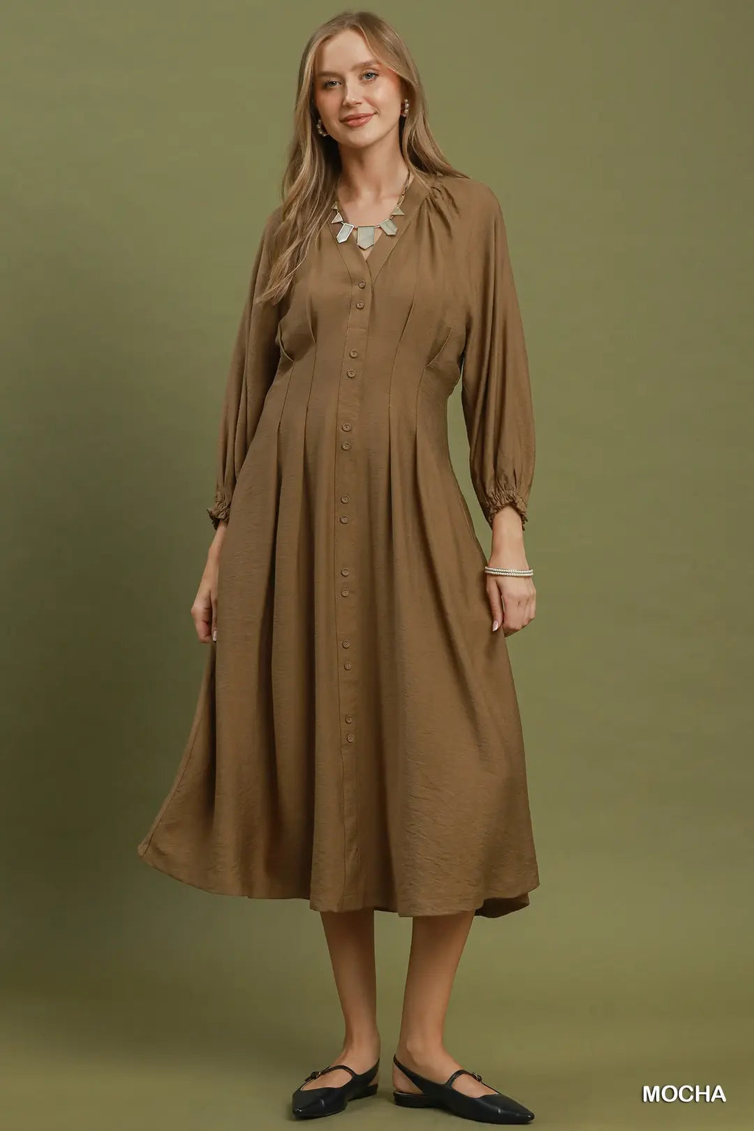 UMGEE LNG DRESS MOCHA