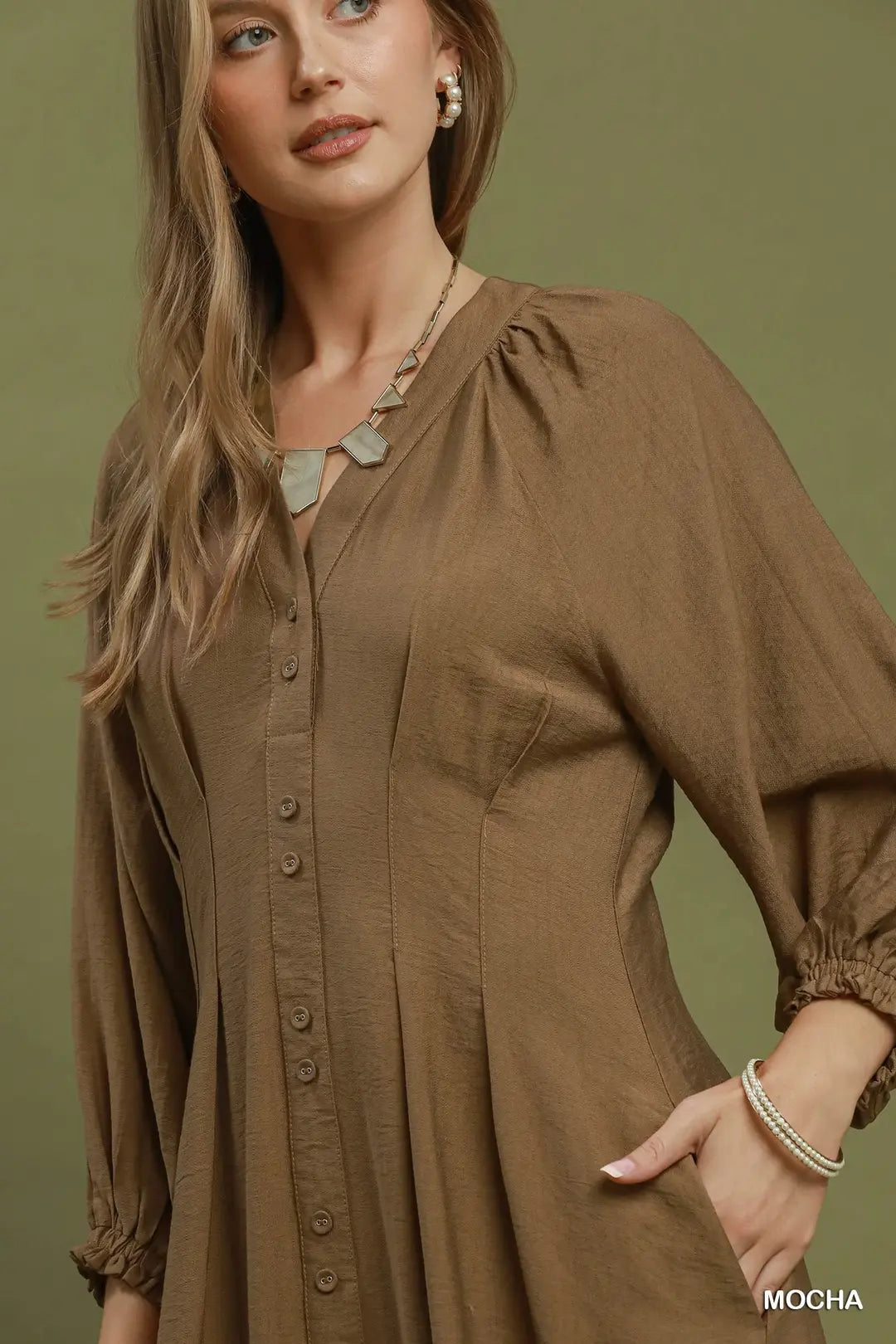 UMGEE LNG DRESS MOCHA