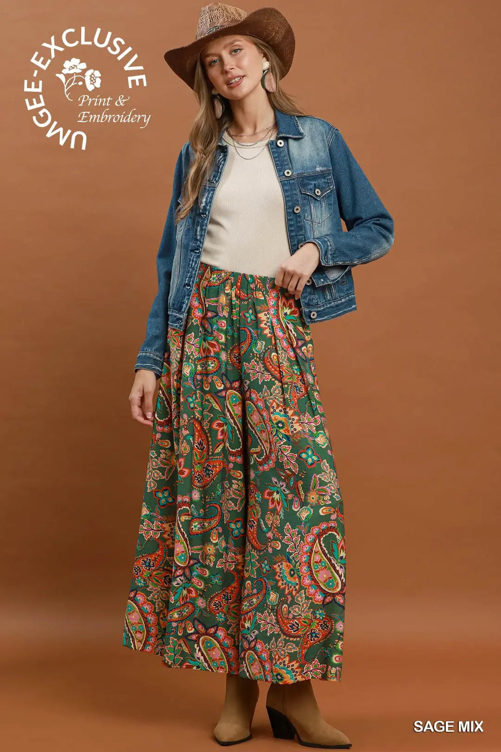 UMGEE SAGE MIX PANTS C6643