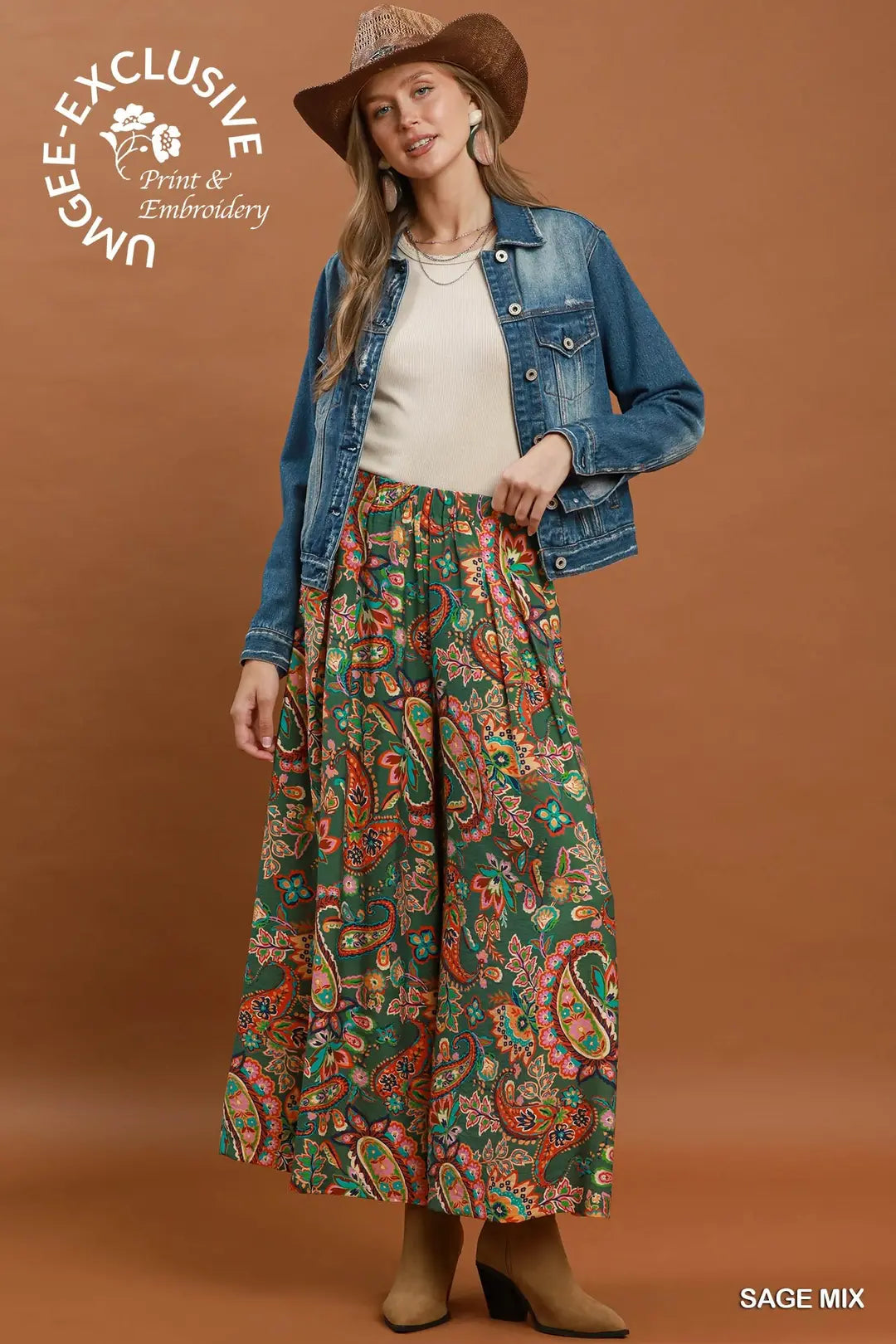 UMGEE SAGE MIX PANTS C6643