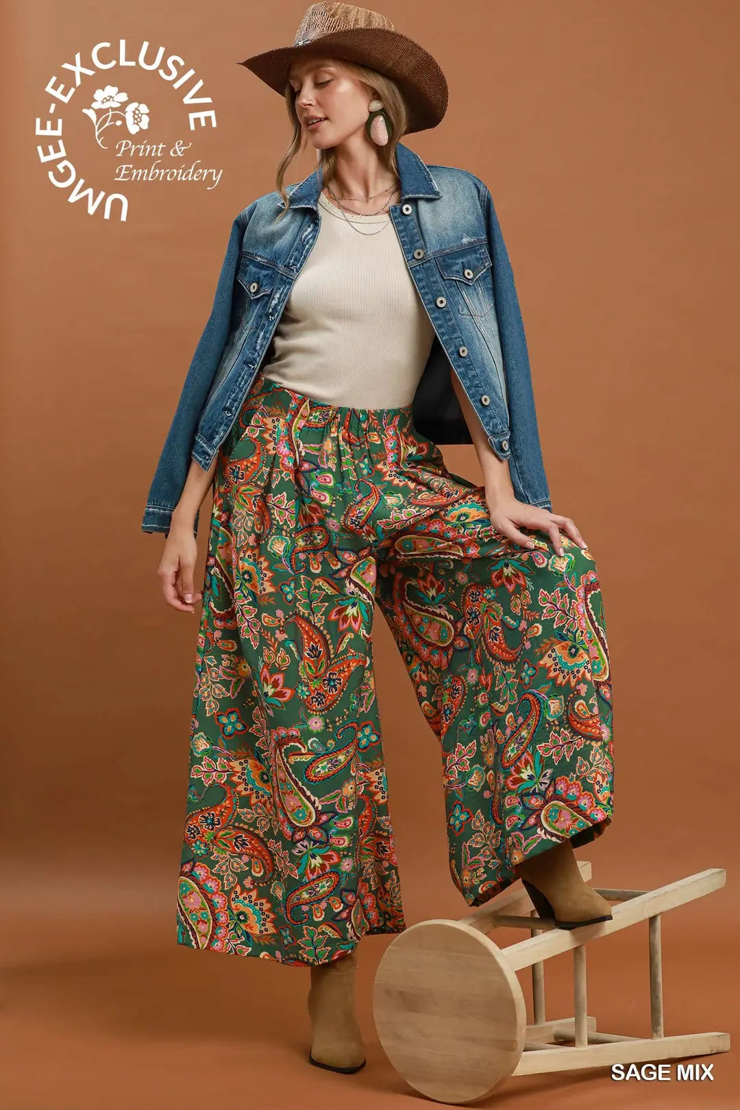UMGEE SAGE MIX PANTS C6643