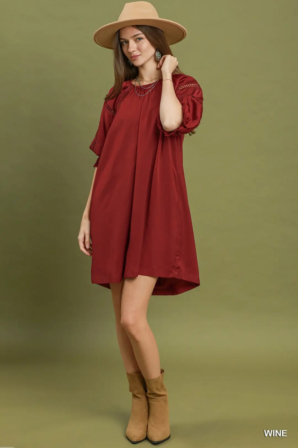 UMGEE WINE DRESS N7023