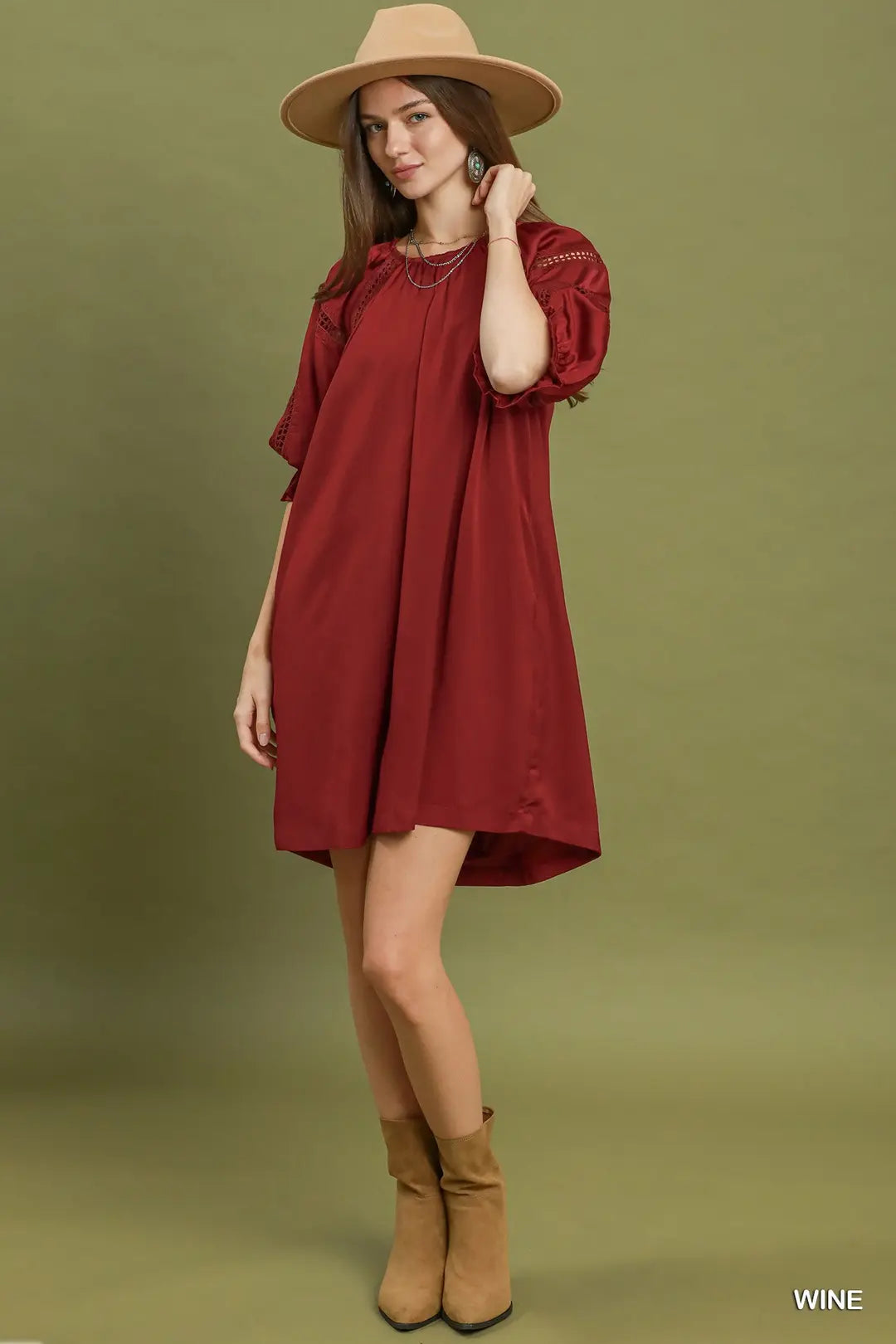 UMGEE WINE DRESS N7023