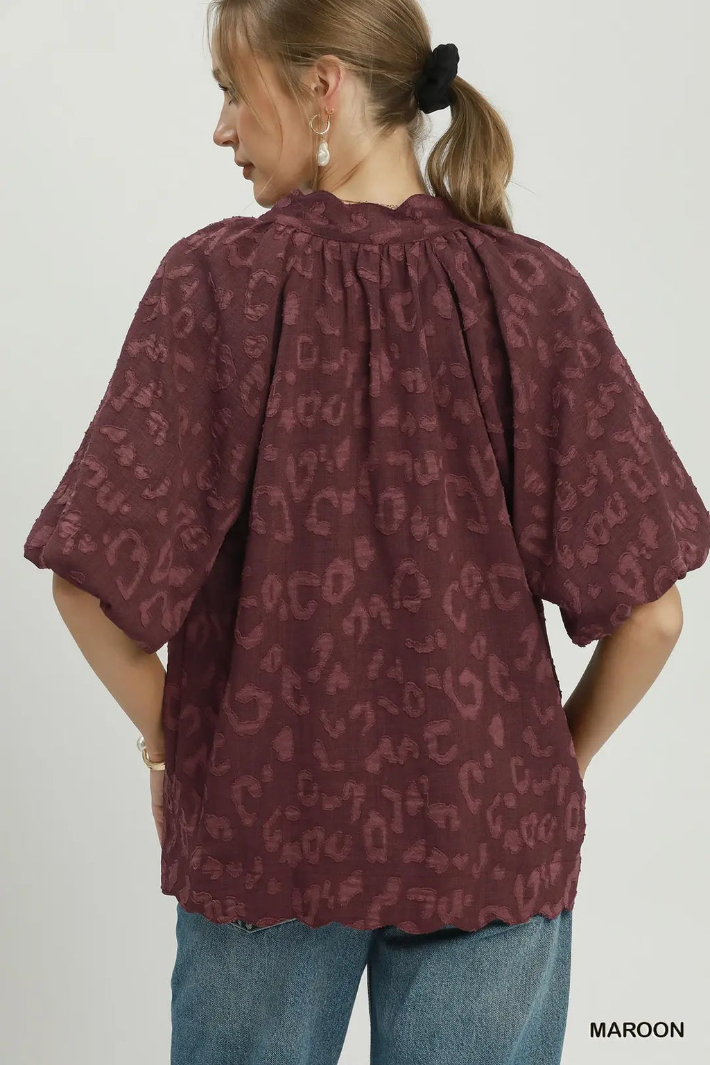 UMGEE MAROON TOP C6731