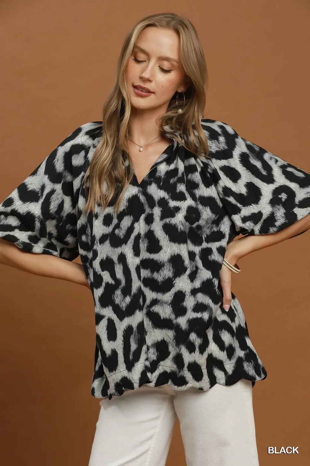 UMGEE ANIMAL PRINT TOP C6874