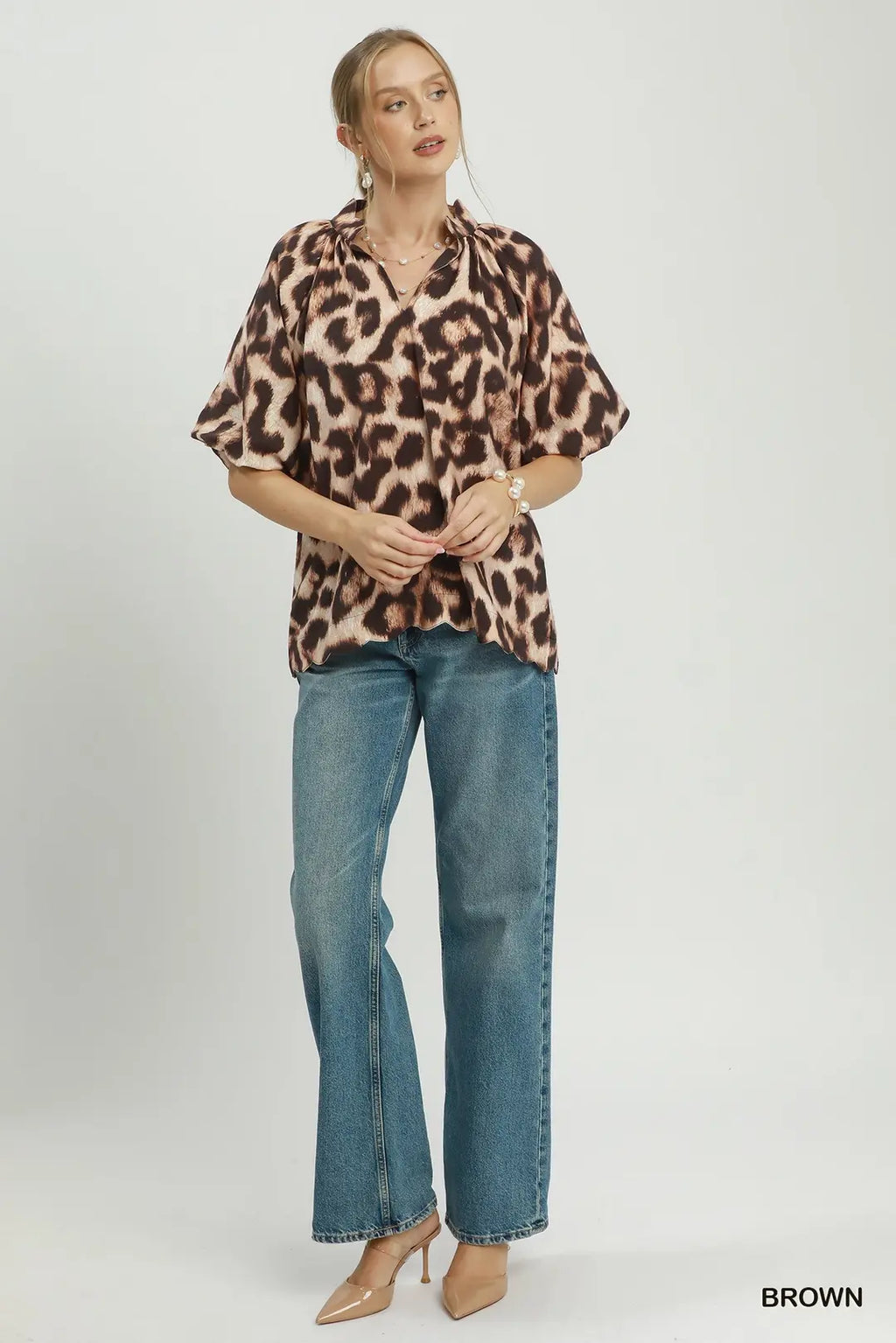 UMGEE ANIMAL PRINT TOP C6874
