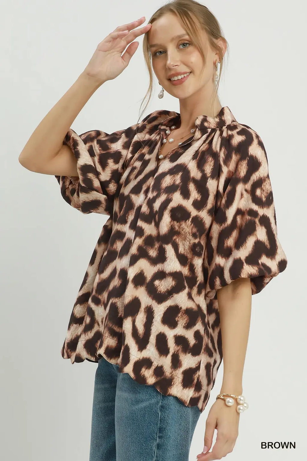 UMGEE ANIMAL PRINT TOP C6874