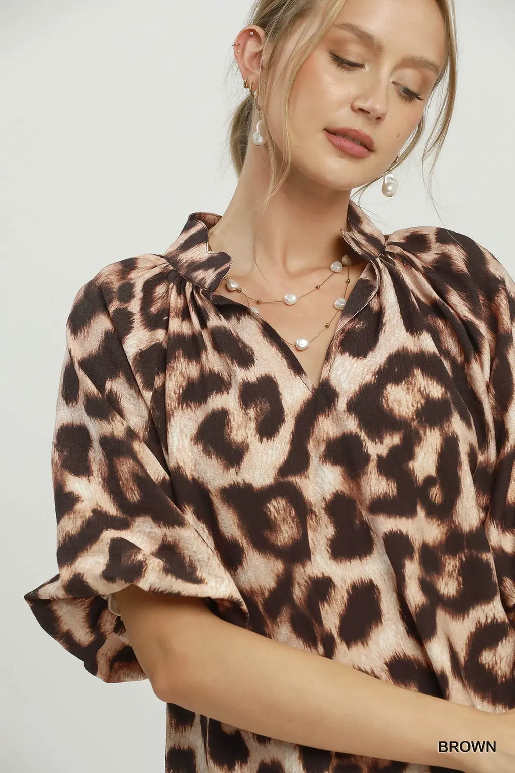 UMGEE ANIMAL PRINT TOP C6874
