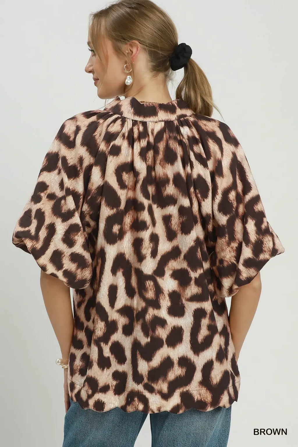 UMGEE ANIMAL PRINT TOP C6874