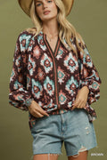 UMGEE BROWN  LS TOP D1362