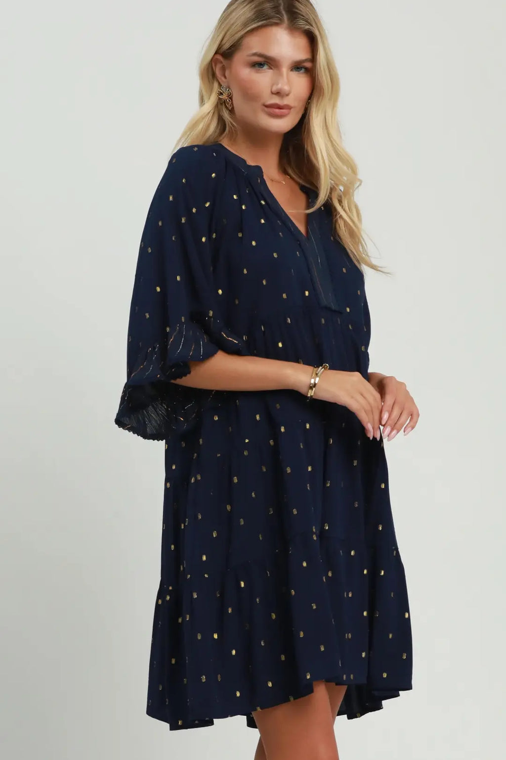 UMGEE INDIGO DRESS C6884