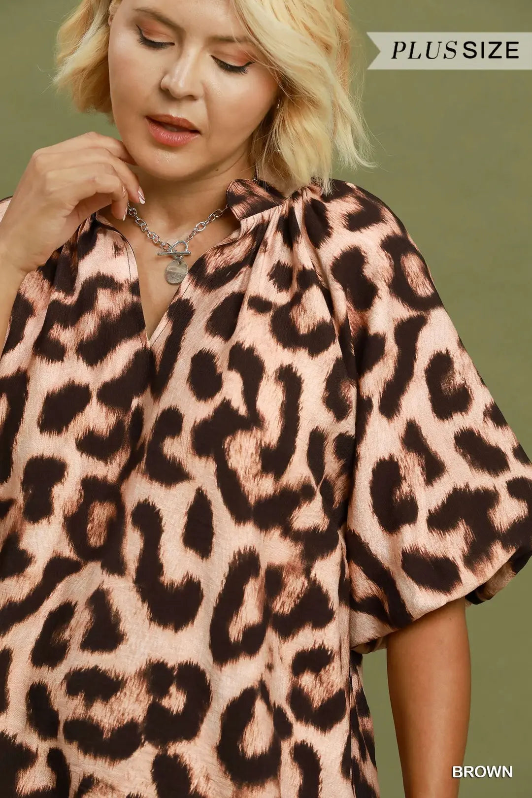 UMGEE BROWN ANIMAL TOP WC6874