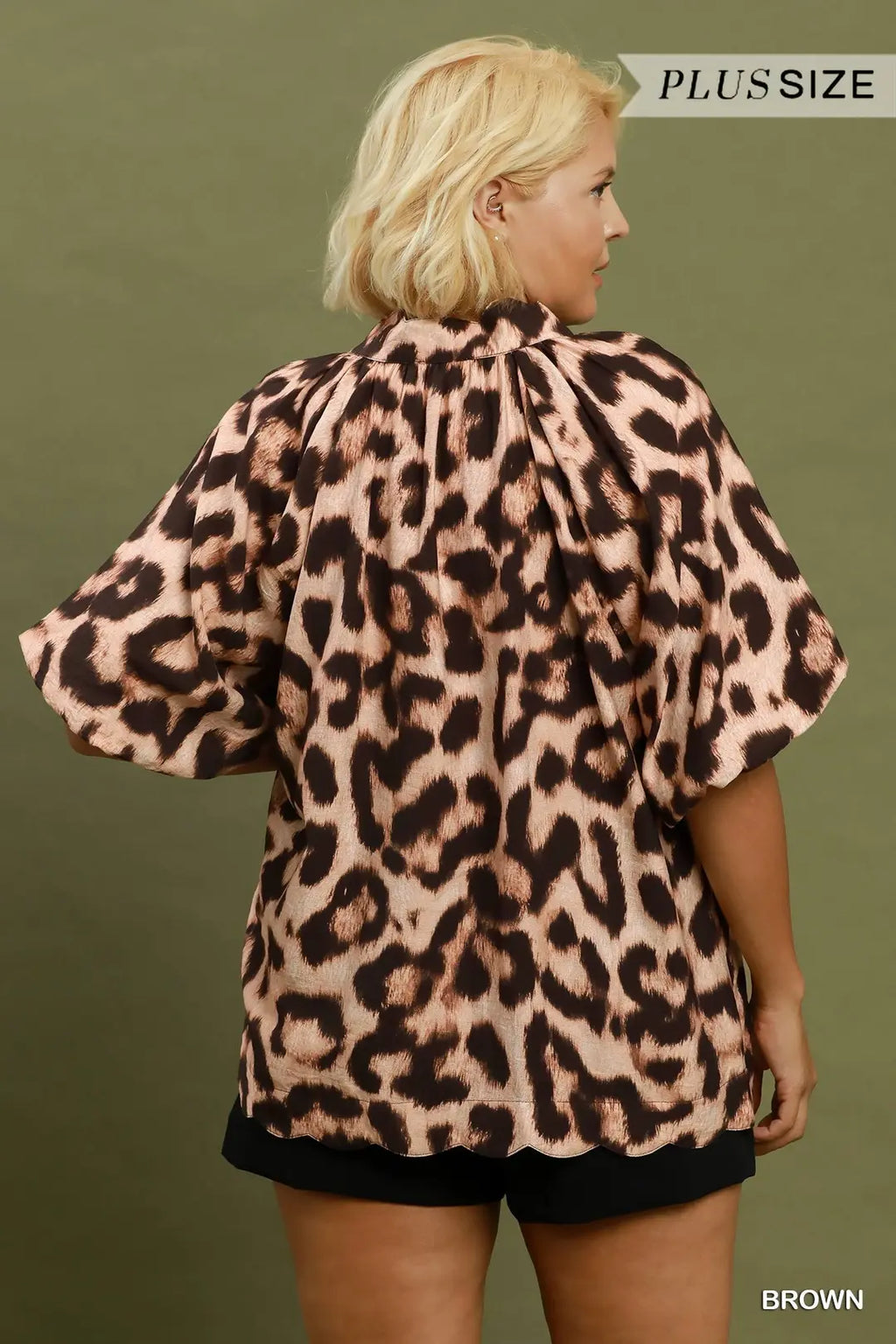 UMGEE BROWN ANIMAL TOP WC6874