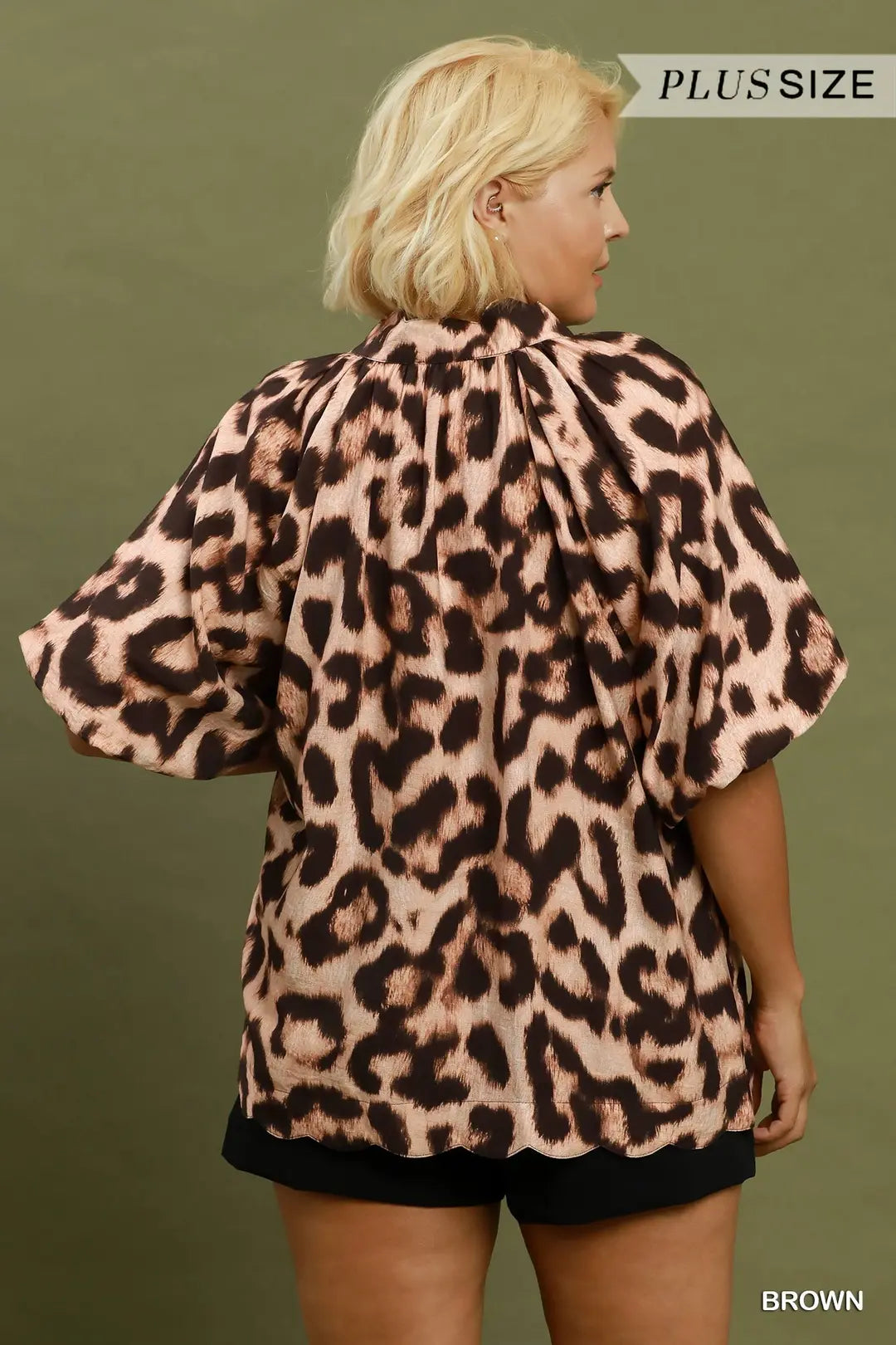 UMGEE BROWN ANIMAL TOP WC6874
