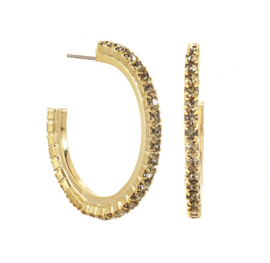 TOVA Slim Hoop Earrings
